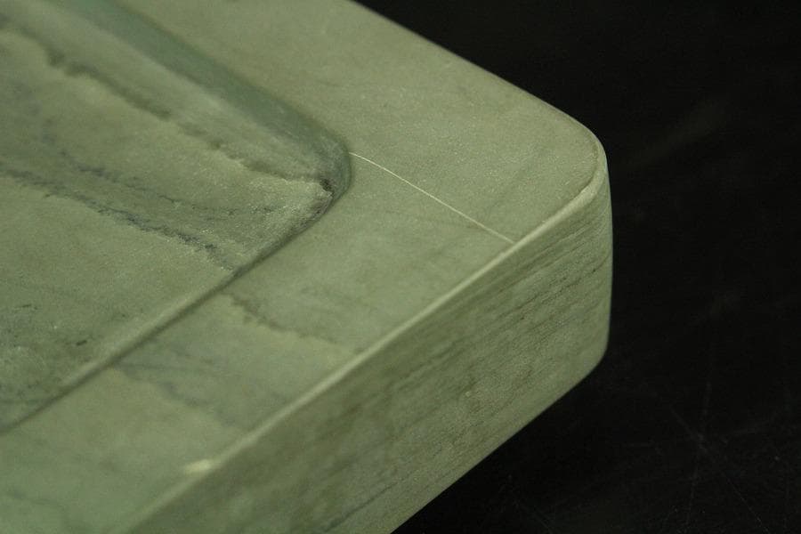 青端石 共箱 定価32万 中支龍州産 書(K-YC626)