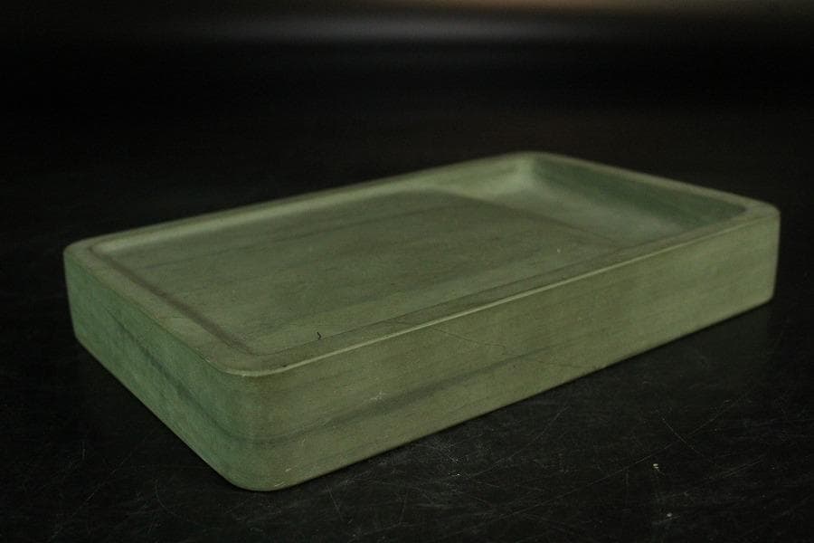 青端石 共箱 定価32万 中支龍州産 書(K-YC626)