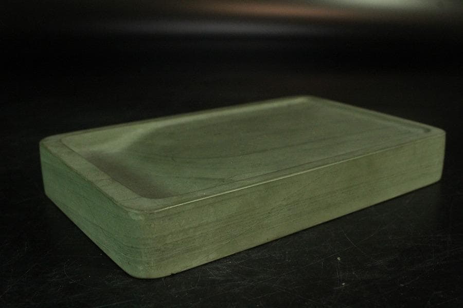 青端石 共箱 定価32万 中支龍州産 書(K-YC626)