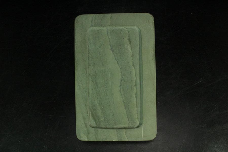 青端石 共箱 定価32万 中支龍州産 書(K-YC626)