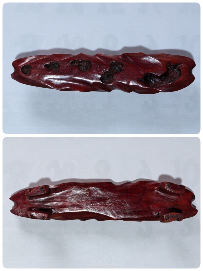 ⭐中国土産 工芸品 細密透かし彫り彫刻 象獅子闘 コレクション骨董品アンティーク