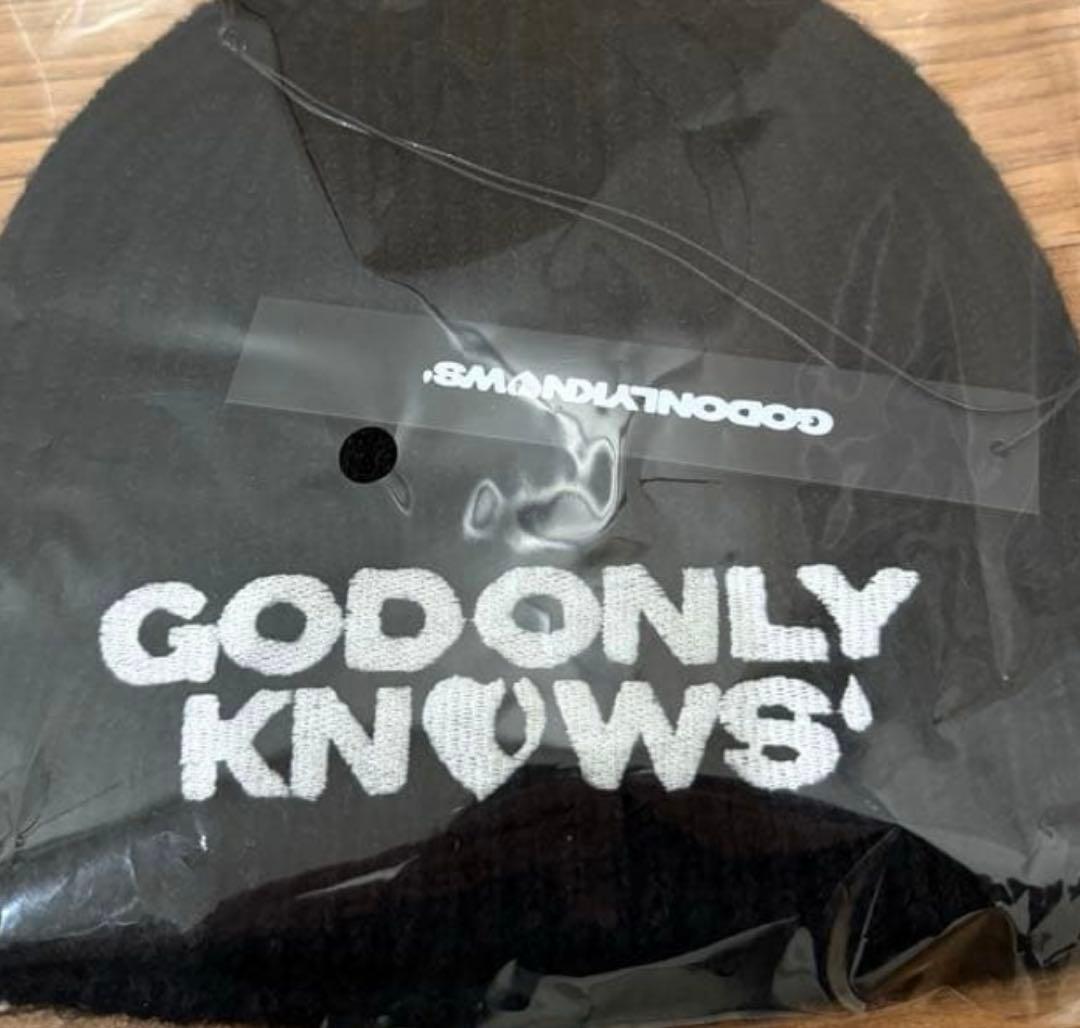 岩田剛典GOD ONLY KNOWS ニット帽　黒　ブラック