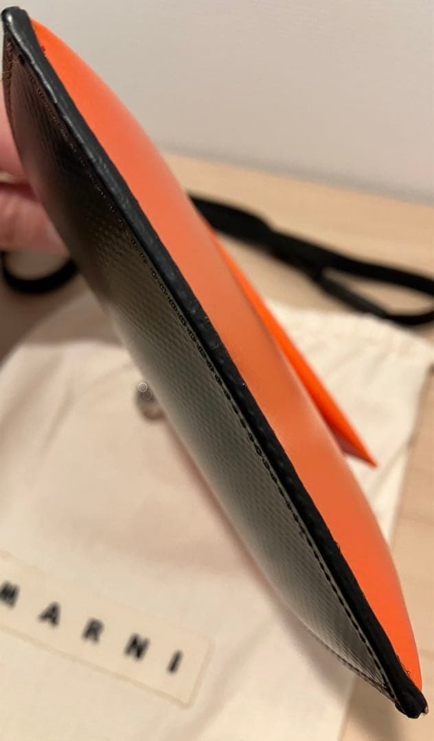 マルニ フォンケース オレンジ PVC スマホ ストラップ メンズ レディース