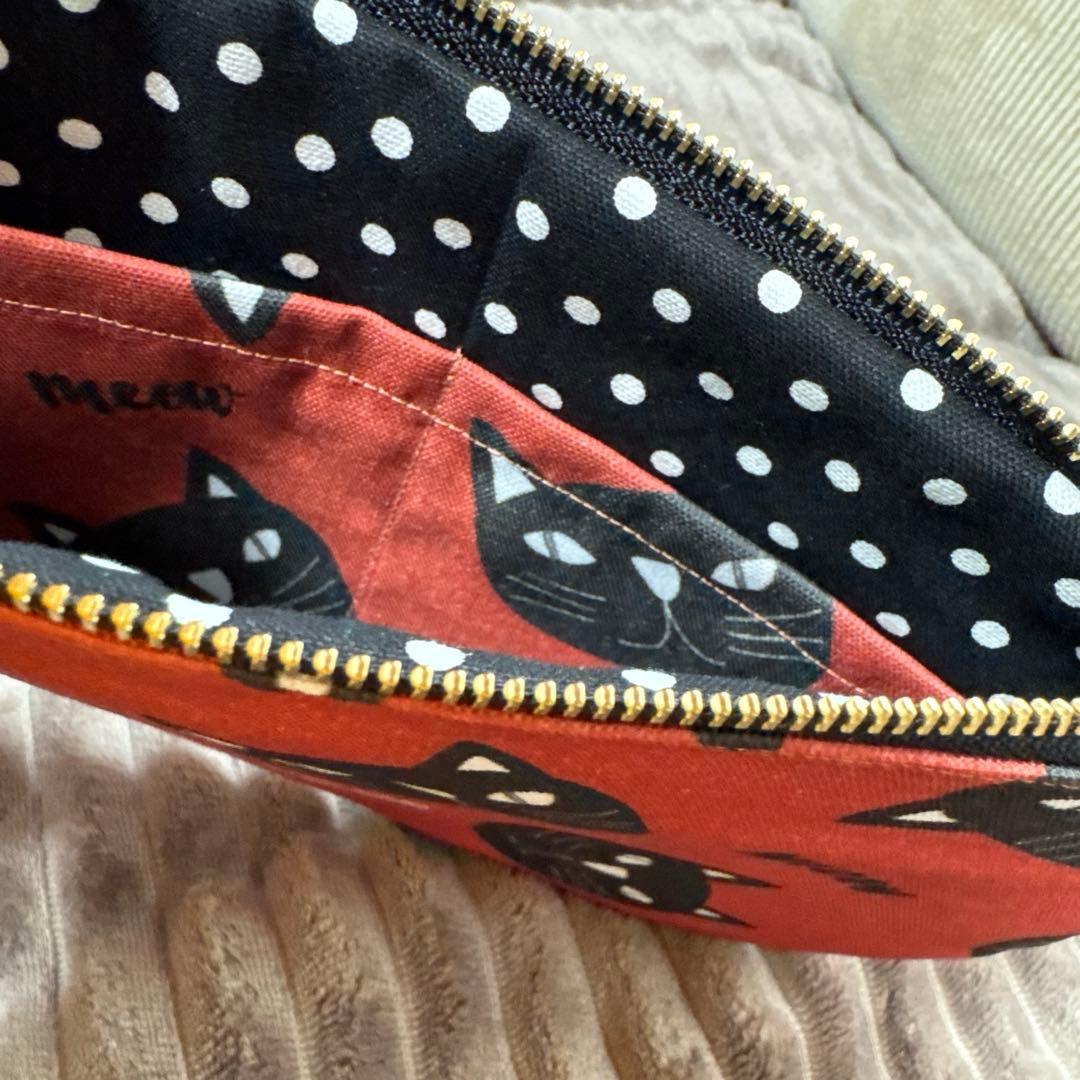 ♡ゆきそら♡トートバッグ♪Lサイズ＆お揃いお財布ポーチセット♡猫柄生地♡