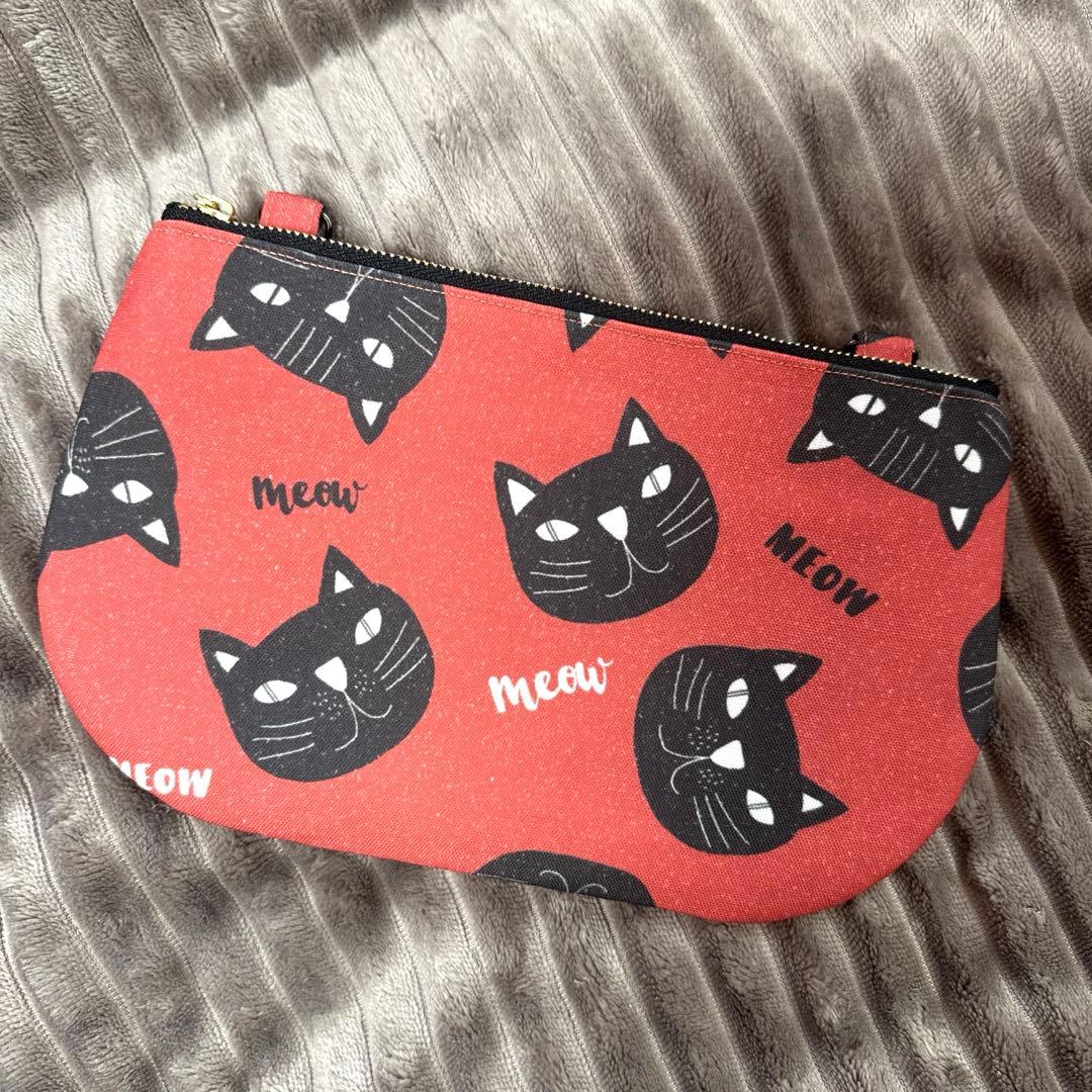 ♡ゆきそら♡トートバッグ♪Lサイズ＆お揃いお財布ポーチセット♡猫柄生地♡