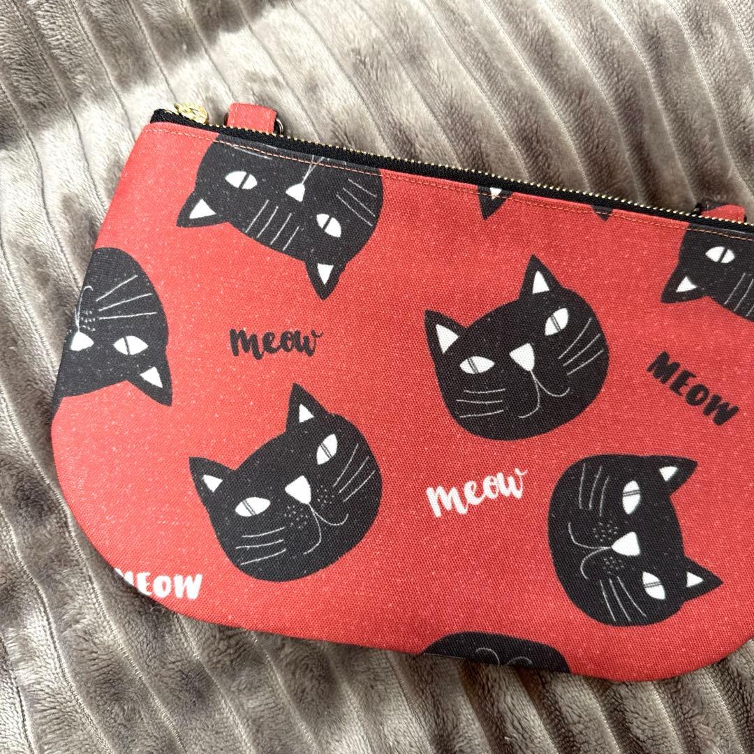 ♡ゆきそら♡トートバッグ♪Lサイズ＆お揃いお財布ポーチセット♡猫柄生地♡