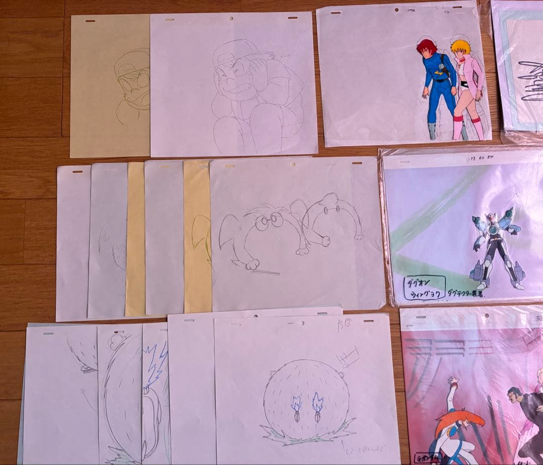 アニメ　セル画　サイン色紙　声優