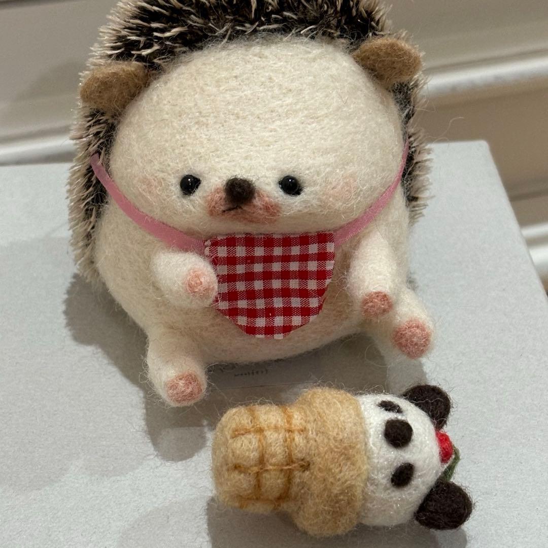 入手困難　羊毛フェルト作家　sako様 ハリネズミの赤ちゃん