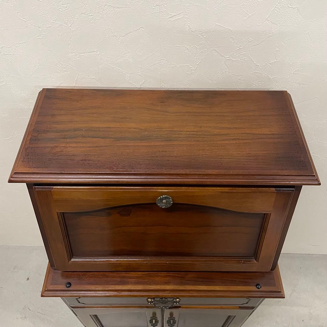 希少品 カリモク コロニアル ライティングビューロー ライティングデスク