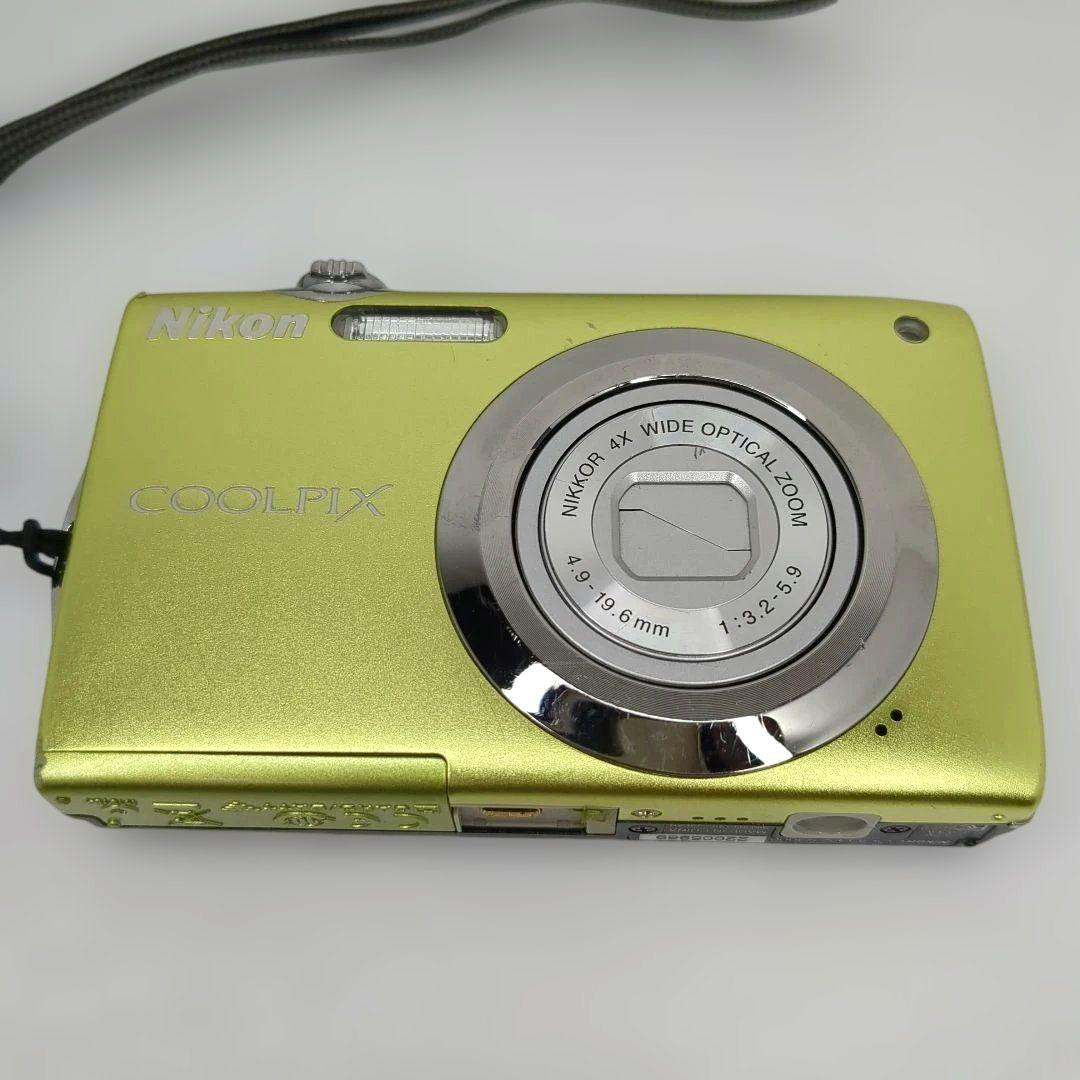 Nikon COOLPIX S3000 グリーン バッテリー付き 簡易動作確認済