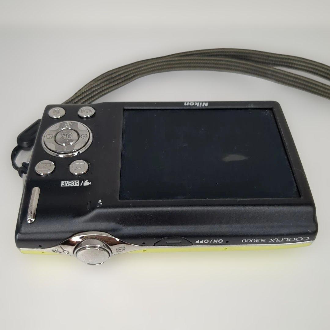 Nikon COOLPIX S3000 グリーン バッテリー付き 簡易動作確認済
