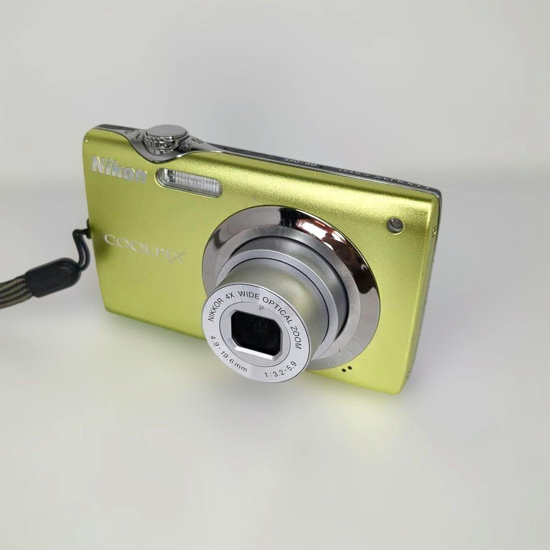 Nikon COOLPIX S3000 グリーン バッテリー付き 簡易動作確認済