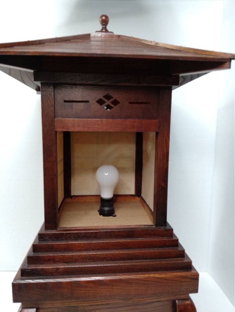 G1734 木製行灯 卓上ランプ レトロ和モダン インテリア