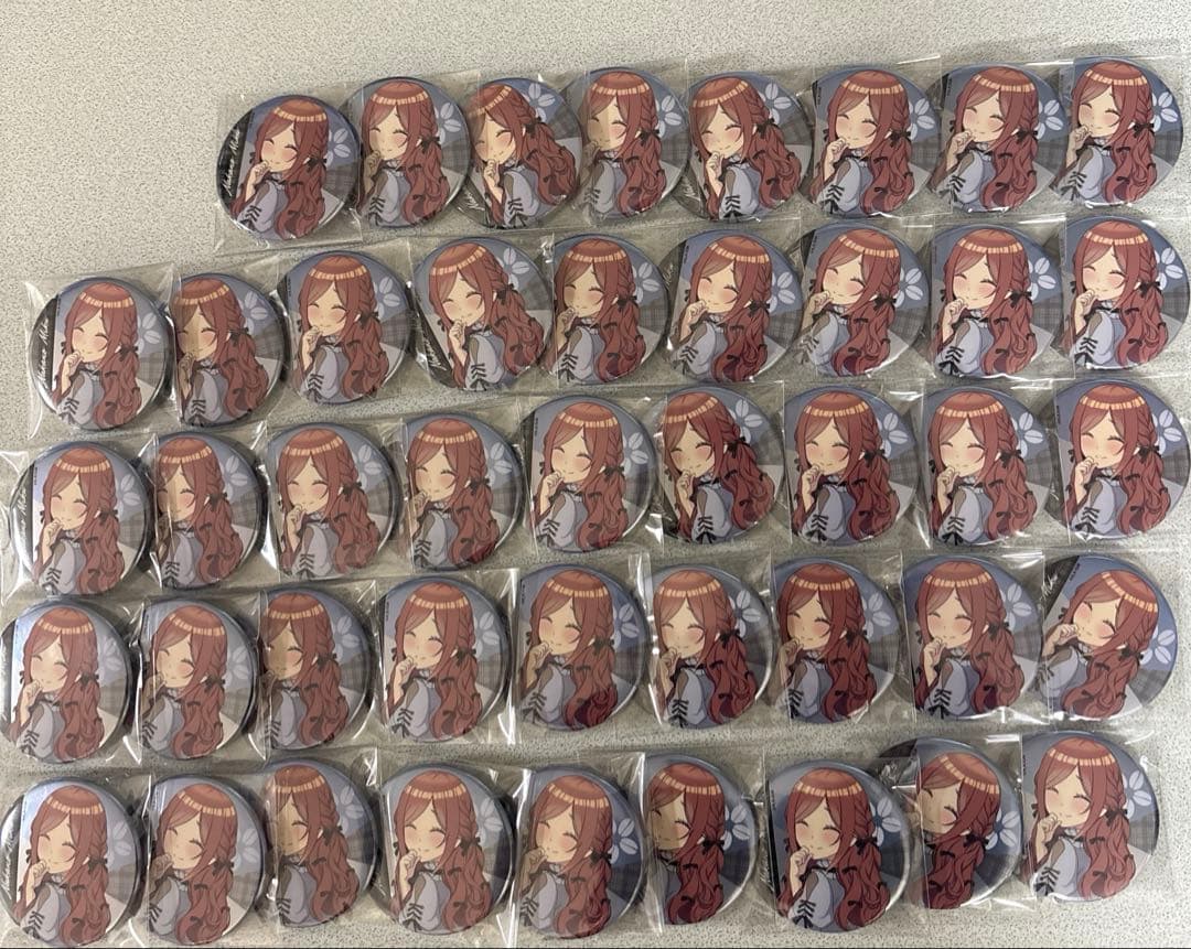 五等分の花嫁 中野三玖 缶バッジ Kalita 44個セット