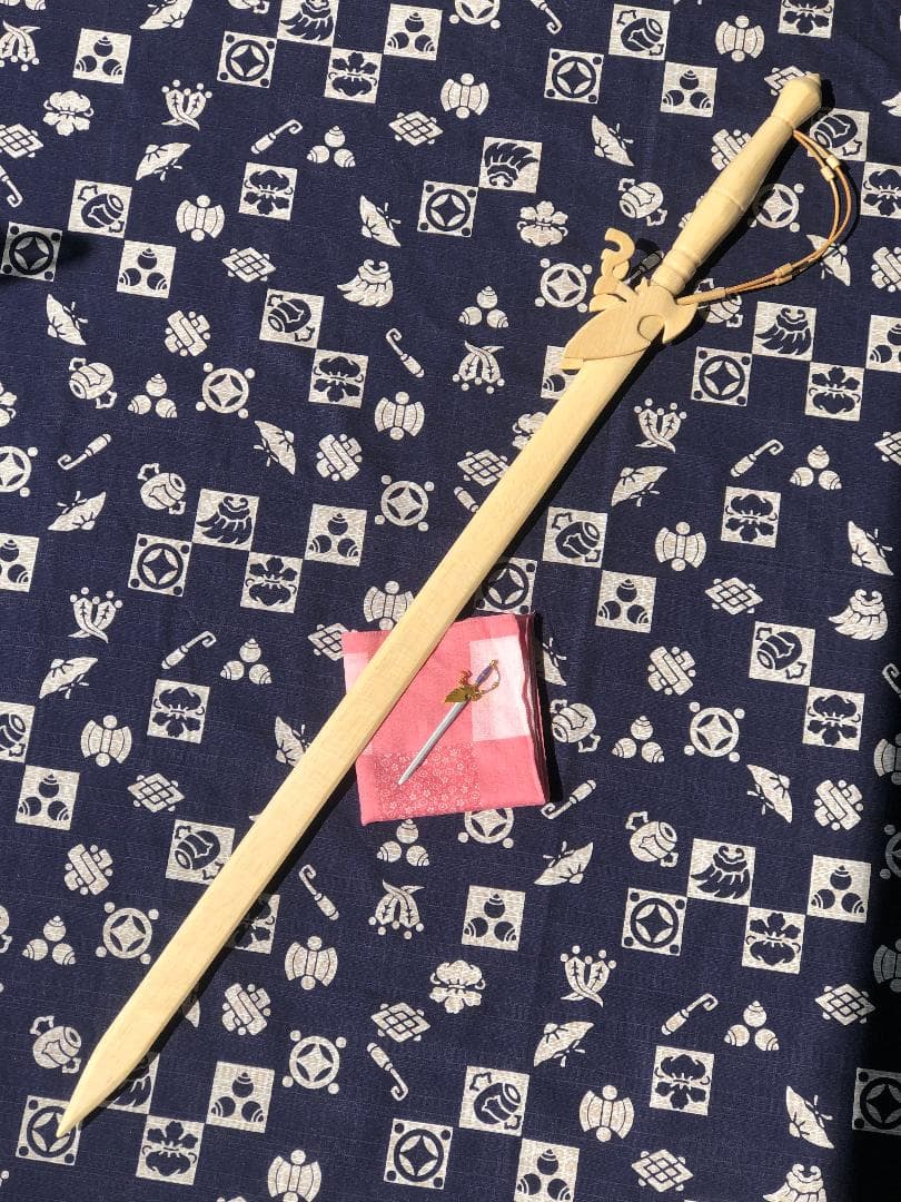 ハンドメイド 木製 はやぶさの剣