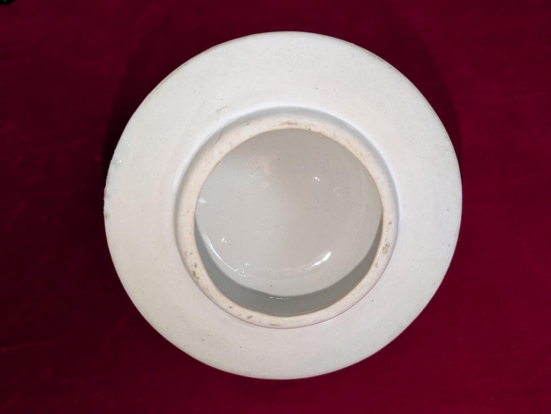 古美術　飾り壺　色絵　粉彩　唐子絵