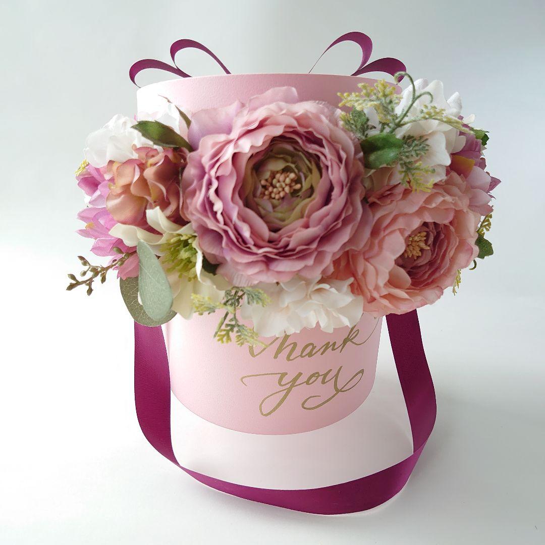 フラワーボックス　フラワーアレンジメント　ボックスフラワー　母の日　プレゼント