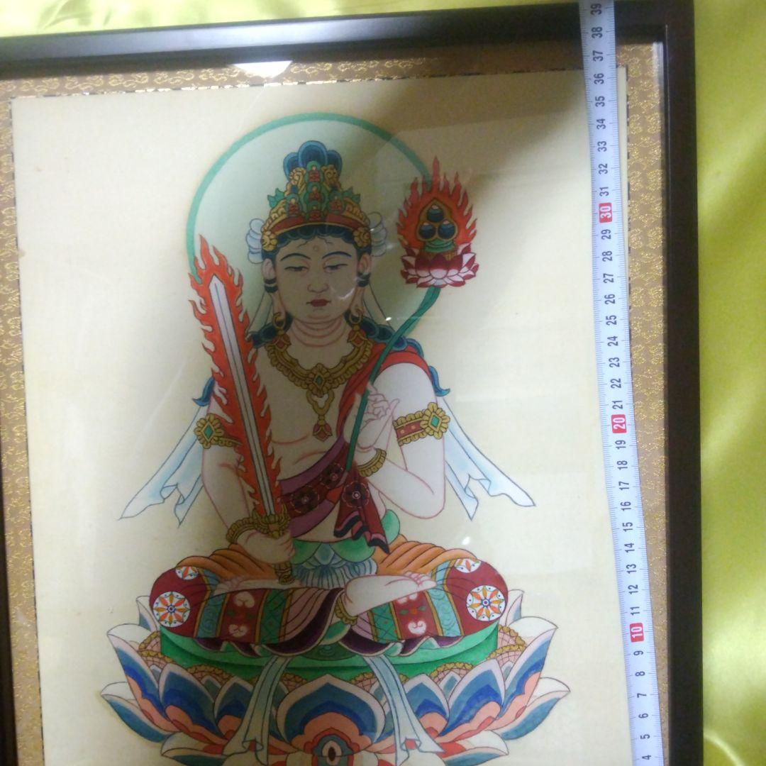 観音菩薩の仏教画（フレーム付き）