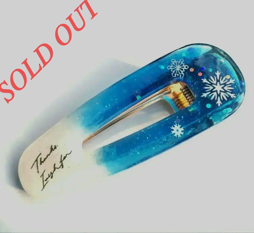 ヘアクリップ♡雪の結晶