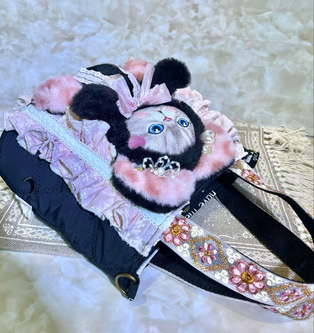 コヤンイサムチョン　コロンと可愛いバッグ　Lサイズルミちゃん　刺繍キルト