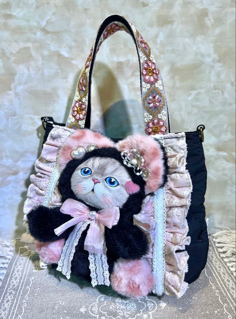 コヤンイサムチョン　コロンと可愛いバッグ　Lサイズルミちゃん　刺繍キルト