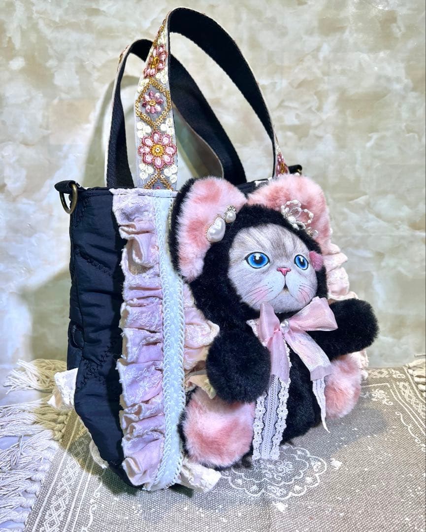 コヤンイサムチョン　コロンと可愛いバッグ　Lサイズルミちゃん　刺繍キルト