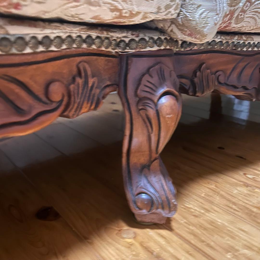 【大幅値下げ！】イタリア家具　3人掛け　ソファ ロココ調　アンティーク　60万