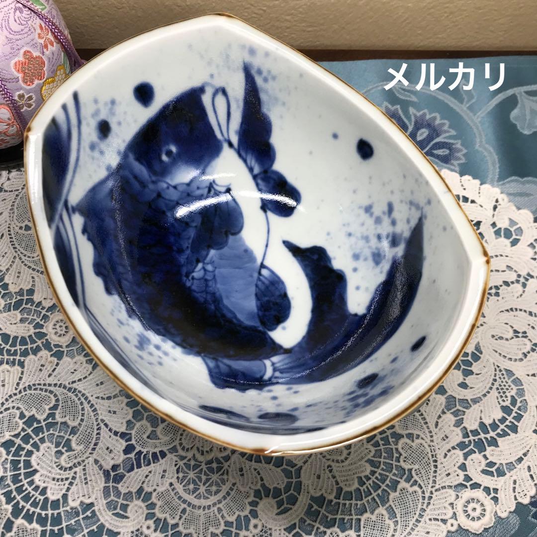 福泉窯　鯛波　耳付変形鉢