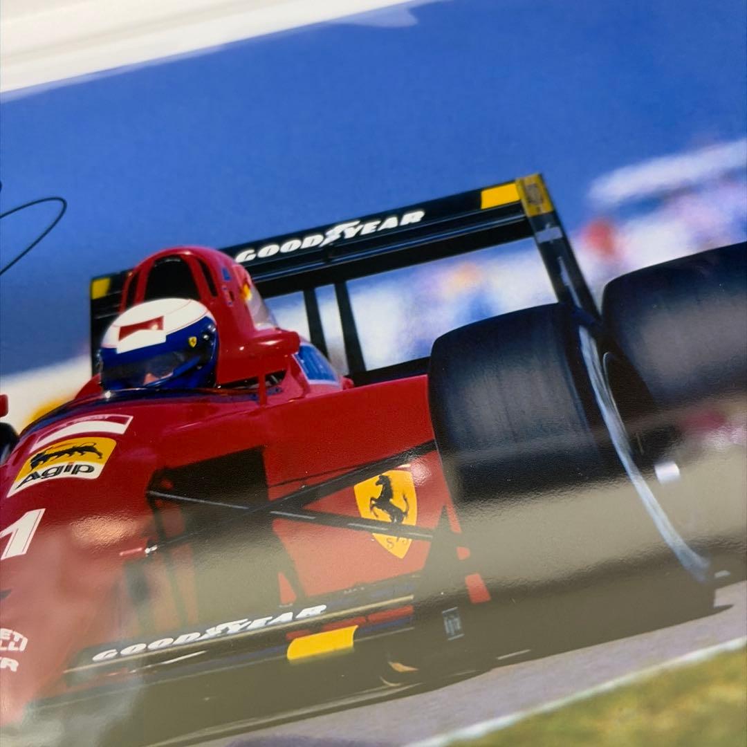 F1 レジェンド　アラン・プロスト 直筆サイン入りフォト フェラーリ　証明書付き