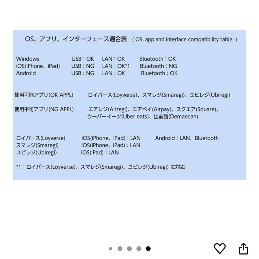サーマルプリンター WS-K260L レシートプリンター 和信 USB
