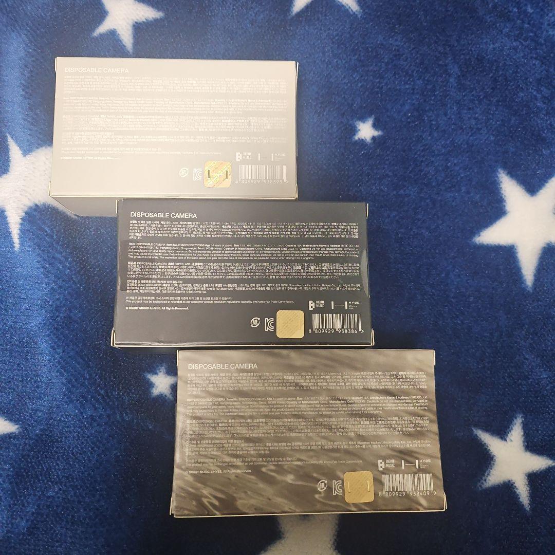 BTS V LAYOVER DISPOSABLE CAMERA 3個セット