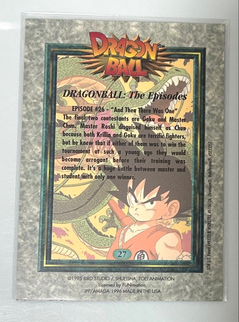【希少品】ドラゴンボールカード アマダUSA 版クロミウムカード9枚セット