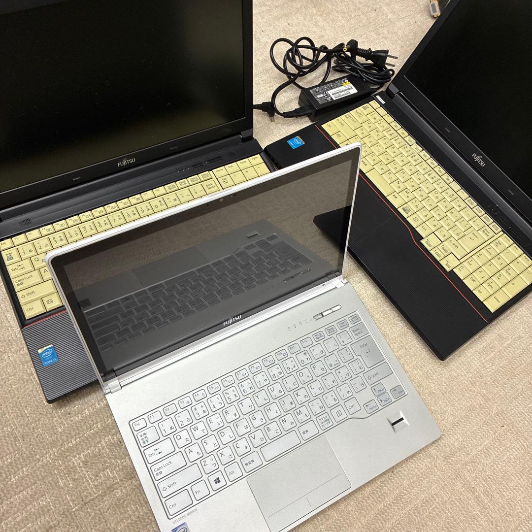 富士通ノート3台セット i5/i3 動作OK AC付