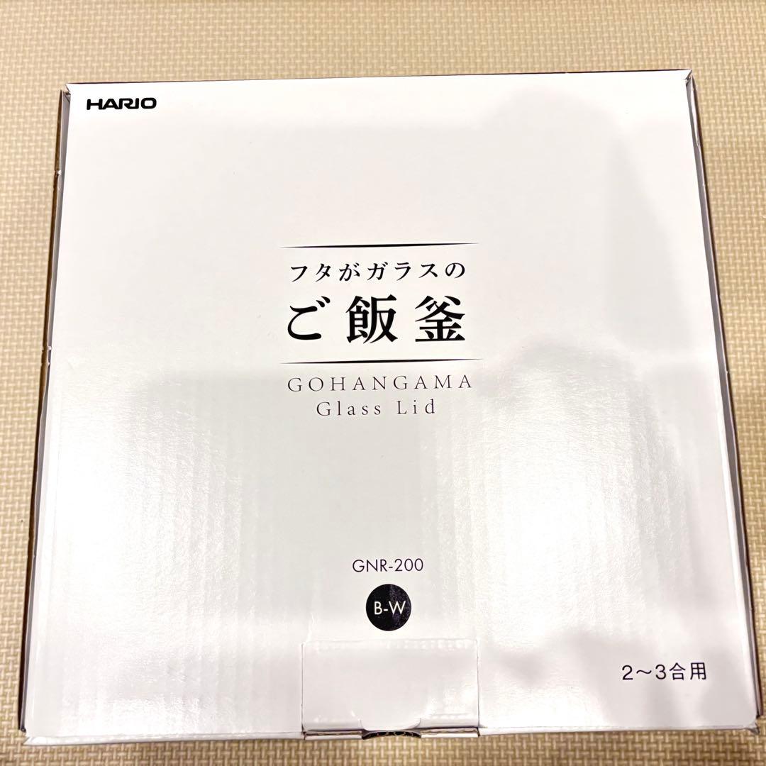HARIO（ハリオ） ご飯釜 フタがガラスで中が見えるタイプ 2~3合用