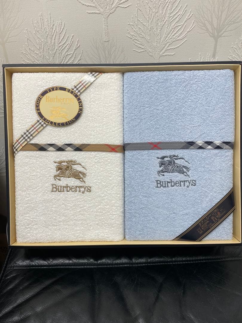 新品 バーバリー Burberrys タオルシーツ 2枚入