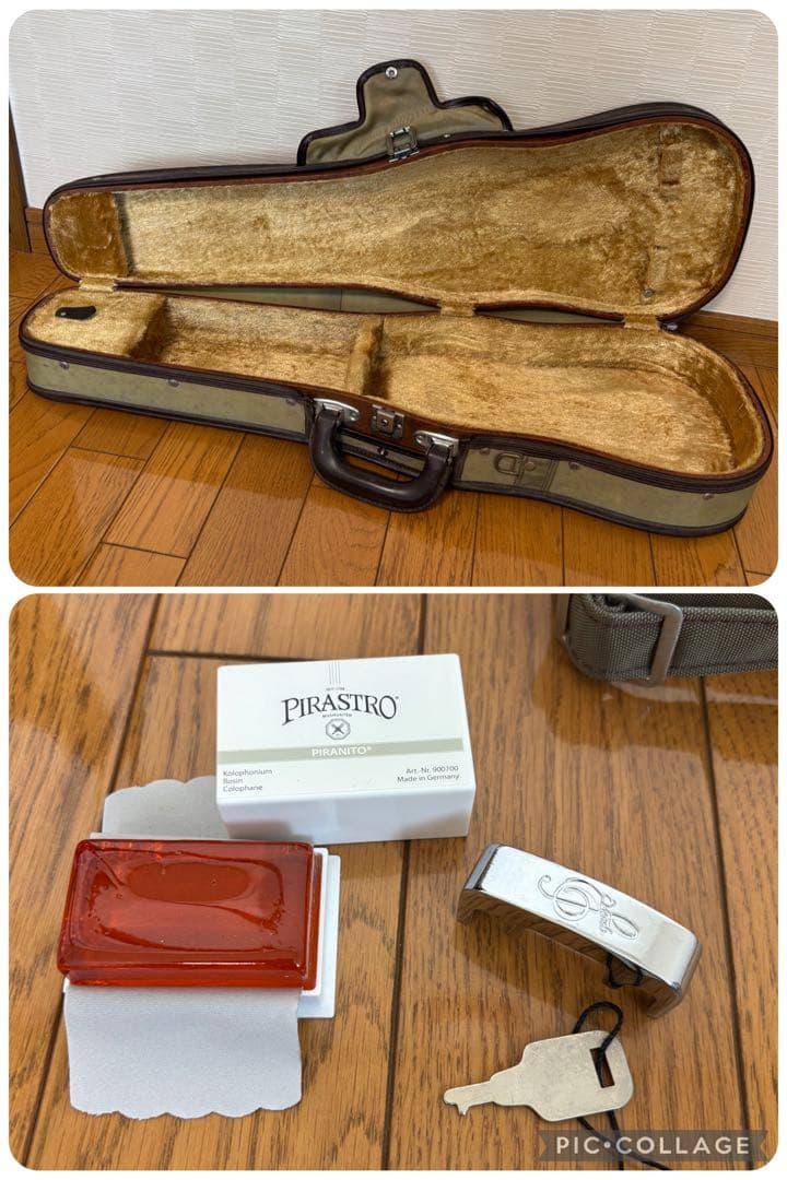 【弦張り替え済み】スズキ　バイオリン　No.520 3/4 1990年　虎杢