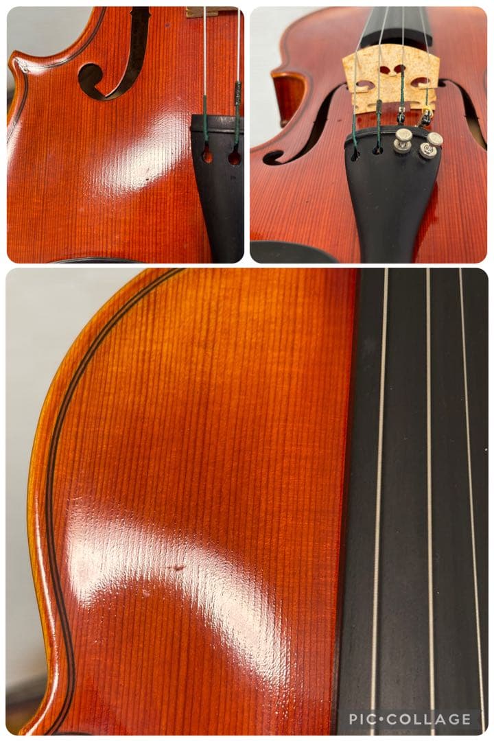 【弦張り替え済み】スズキ　バイオリン　No.520 3/4 1990年　虎杢