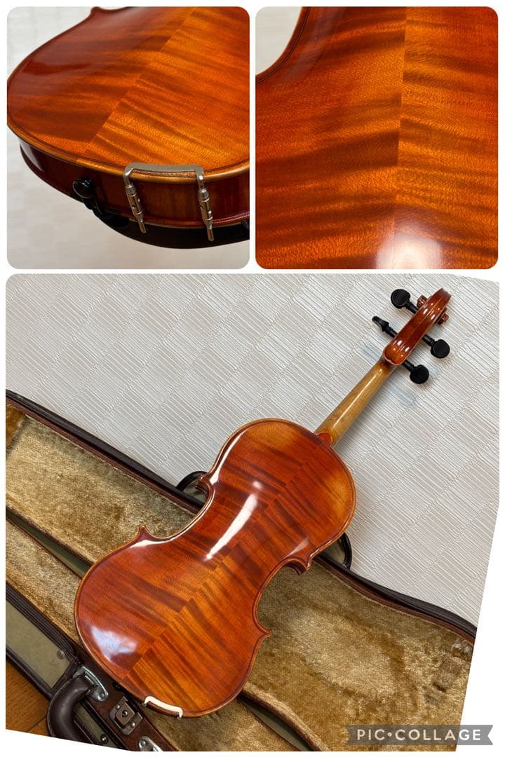 【弦張り替え済み】スズキ　バイオリン　No.520 3/4 1990年　虎杢