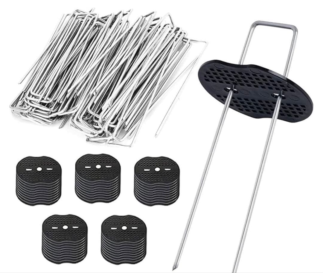 防草シート 高密度・抗菌剤入り 1.0m×50m (高耐久6-8年)ピン付