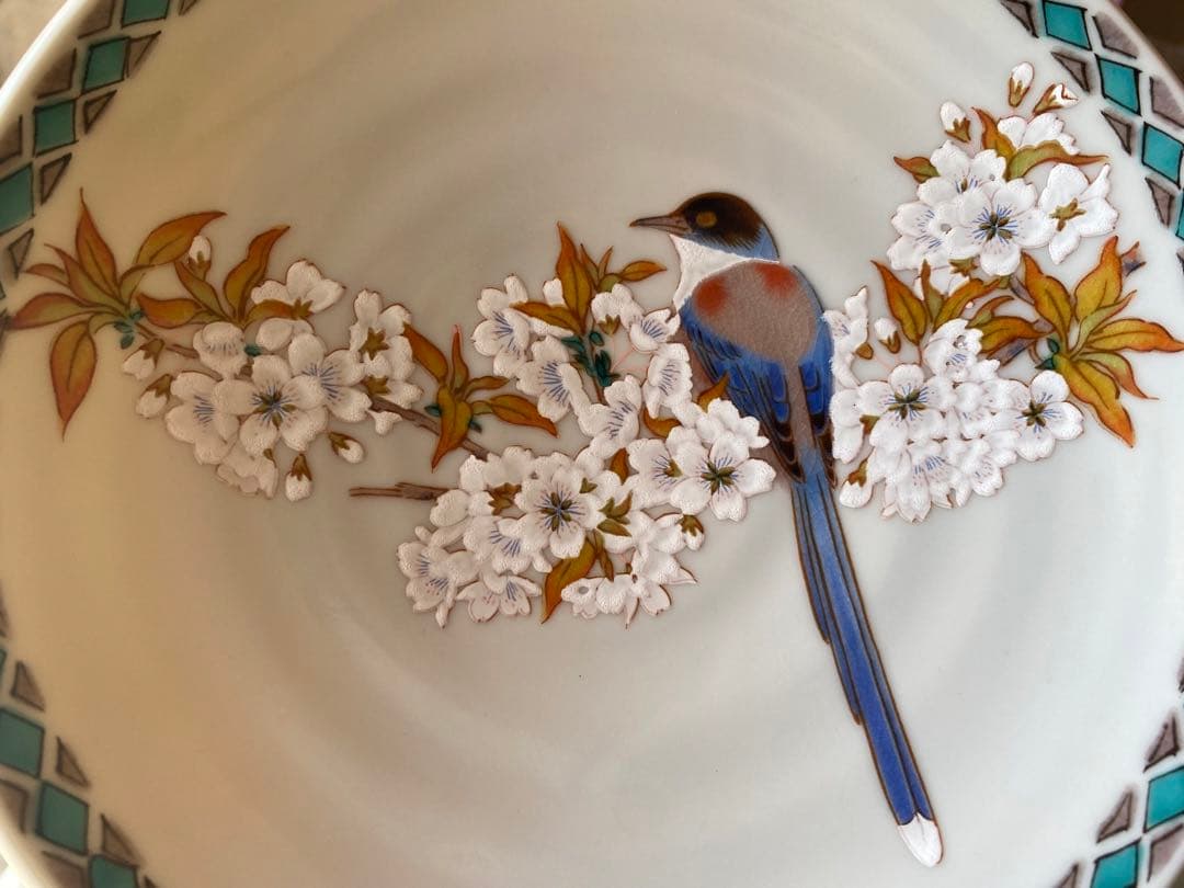 皿 九谷焼いわたや 九谷焼皿揃(5.2号)花鳥 K7-69 5枚セット