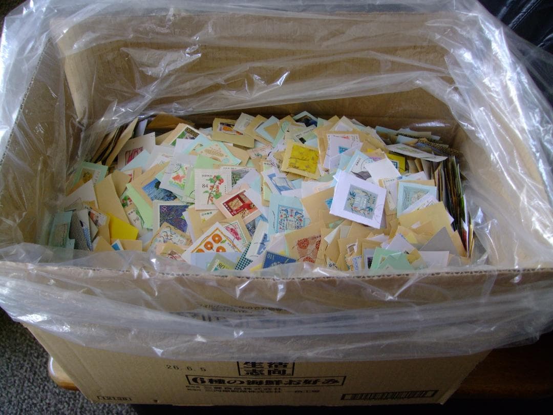 【使用済】 記念・特殊切手 5.0㎏ キロボックス ロット 大量