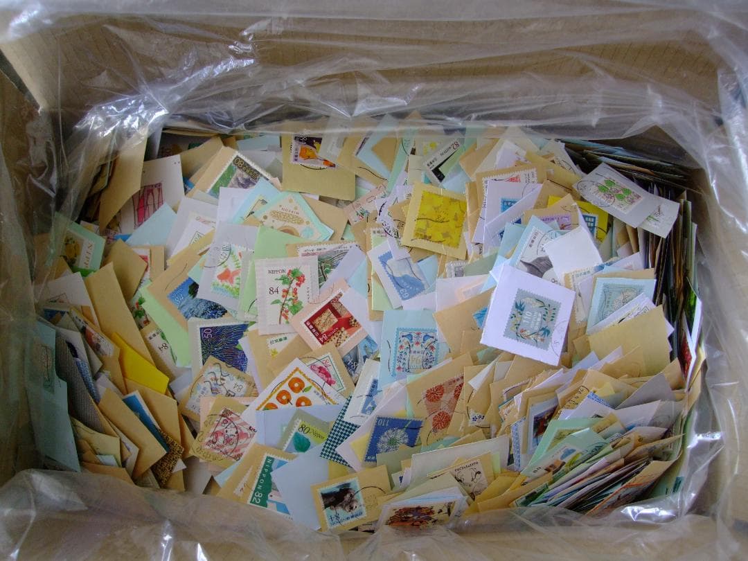【使用済】 記念・特殊切手 5.0㎏ キロボックス ロット 大量