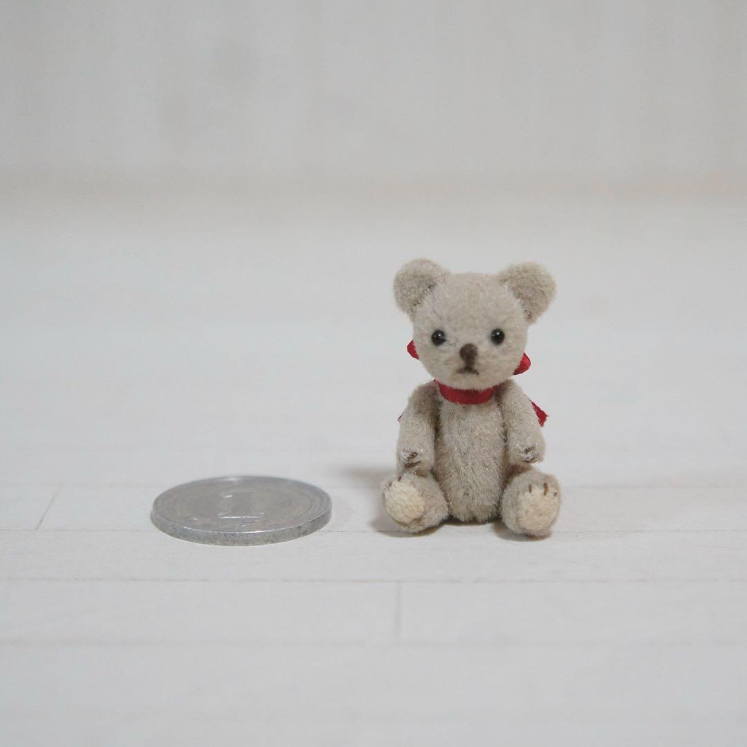 3.5cm ミニミニクマちゃん (グレージュ)