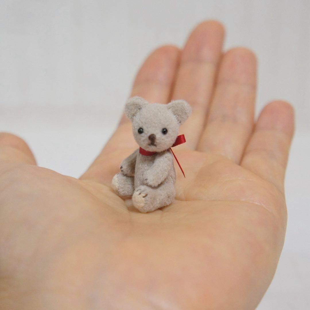 3.5cm ミニミニクマちゃん (グレージュ)