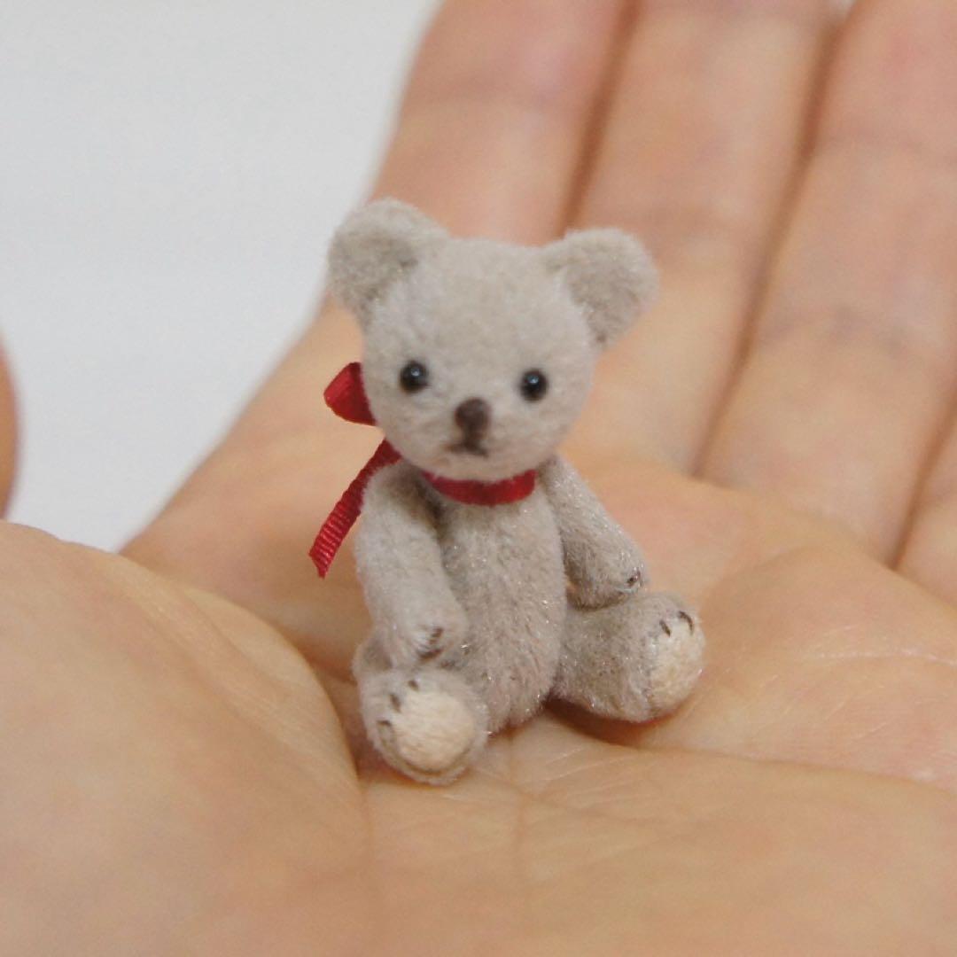 3.5cm ミニミニクマちゃん (グレージュ)
