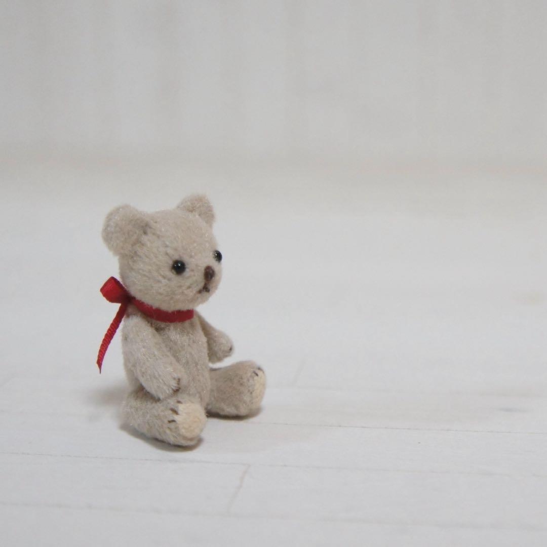 3.5cm ミニミニクマちゃん (グレージュ)
