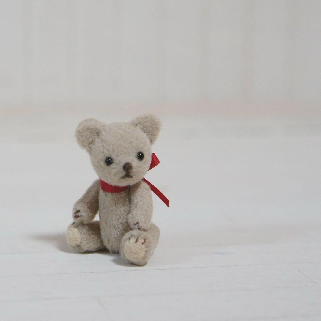 3.5cm ミニミニクマちゃん (グレージュ)