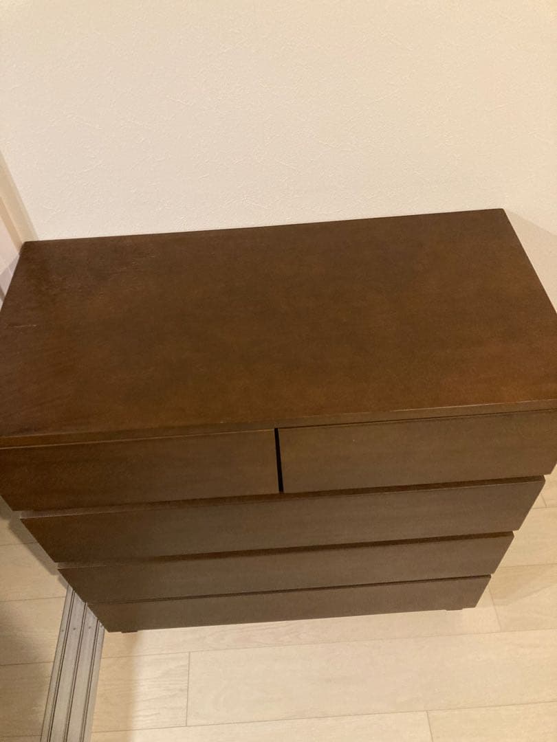 無印　タンス　タモ材