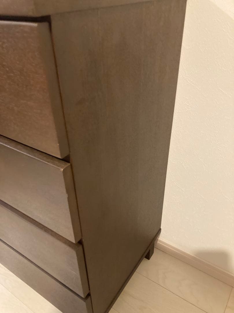 無印　タンス　タモ材