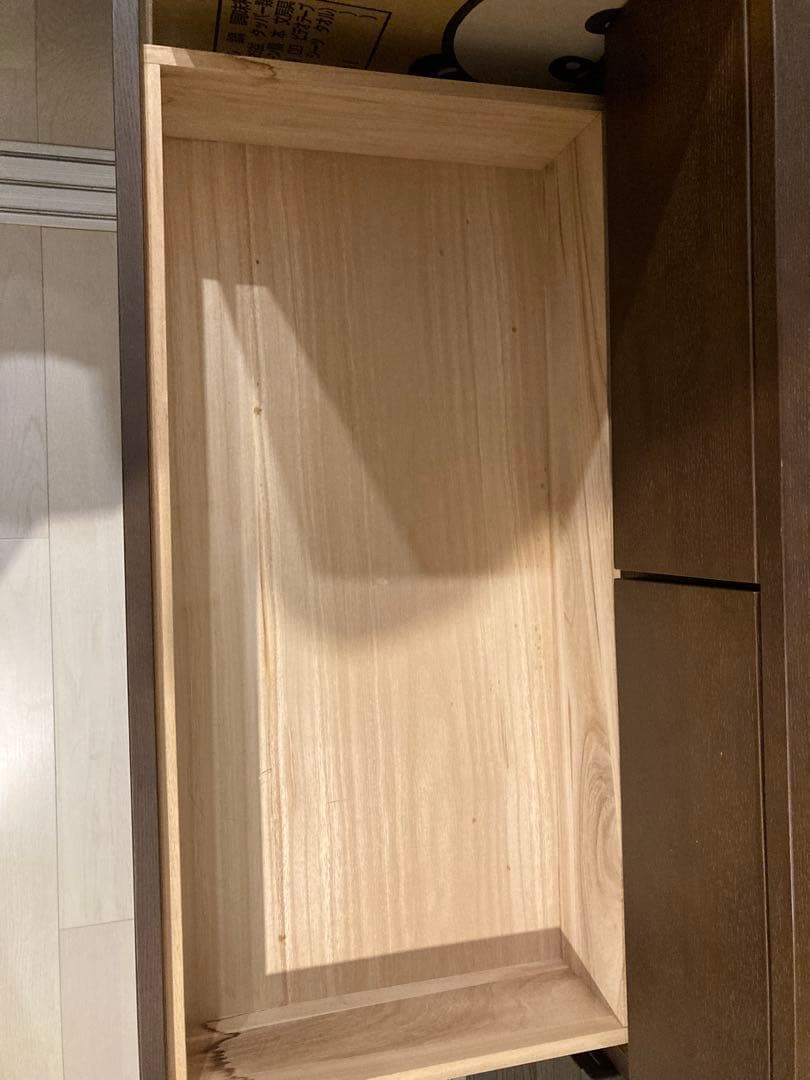 無印　タンス　タモ材